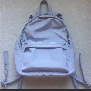 Grey Forever 21 Women's Fashion Backpack.Adjustable straps.L 12" W 10" Preowned.